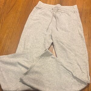 Hollister Ultra High-Rise Wide Leg Light Gray Sweatpants